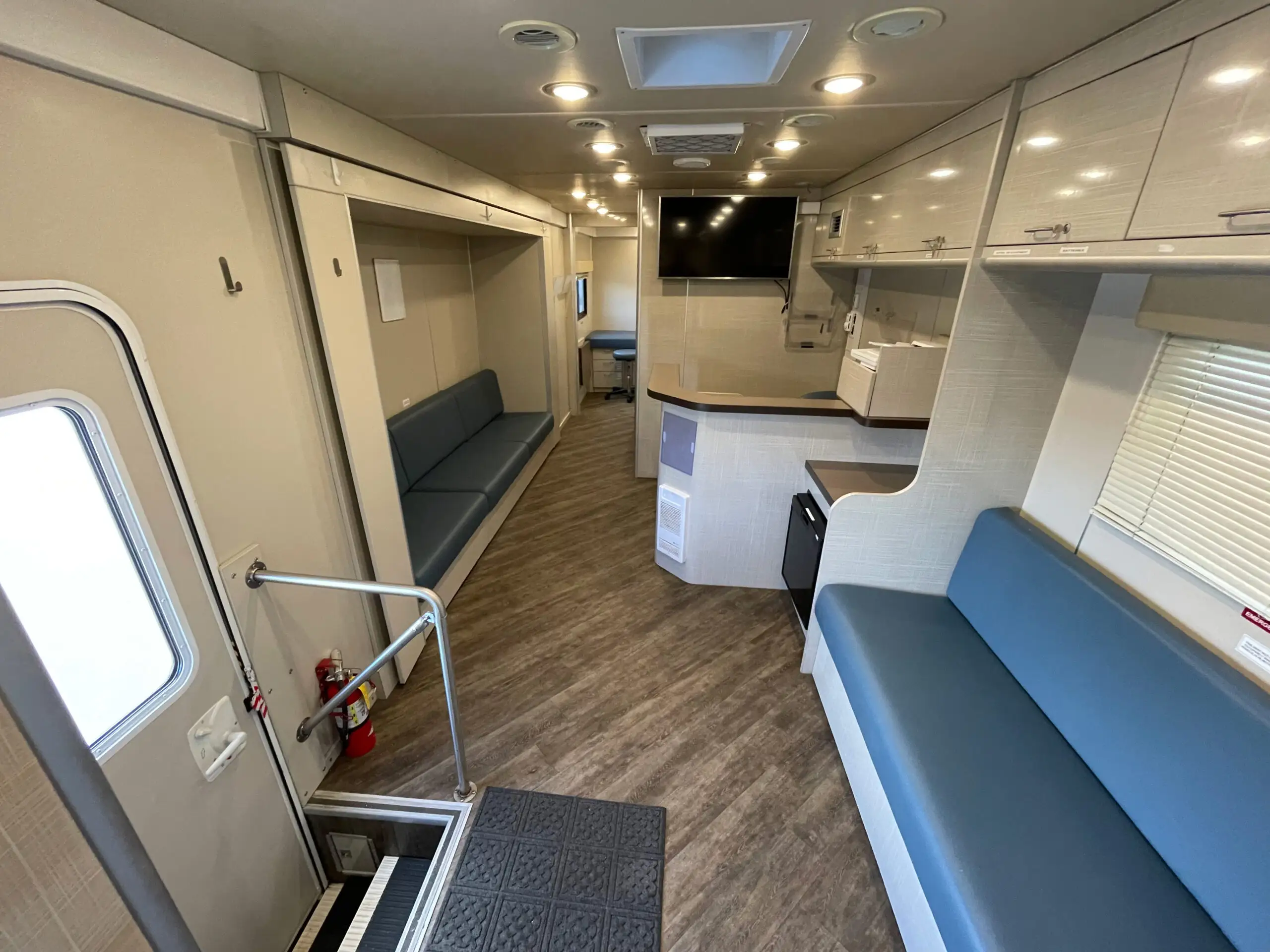 interior of a 2018 Farber Mobile Medical Clinic