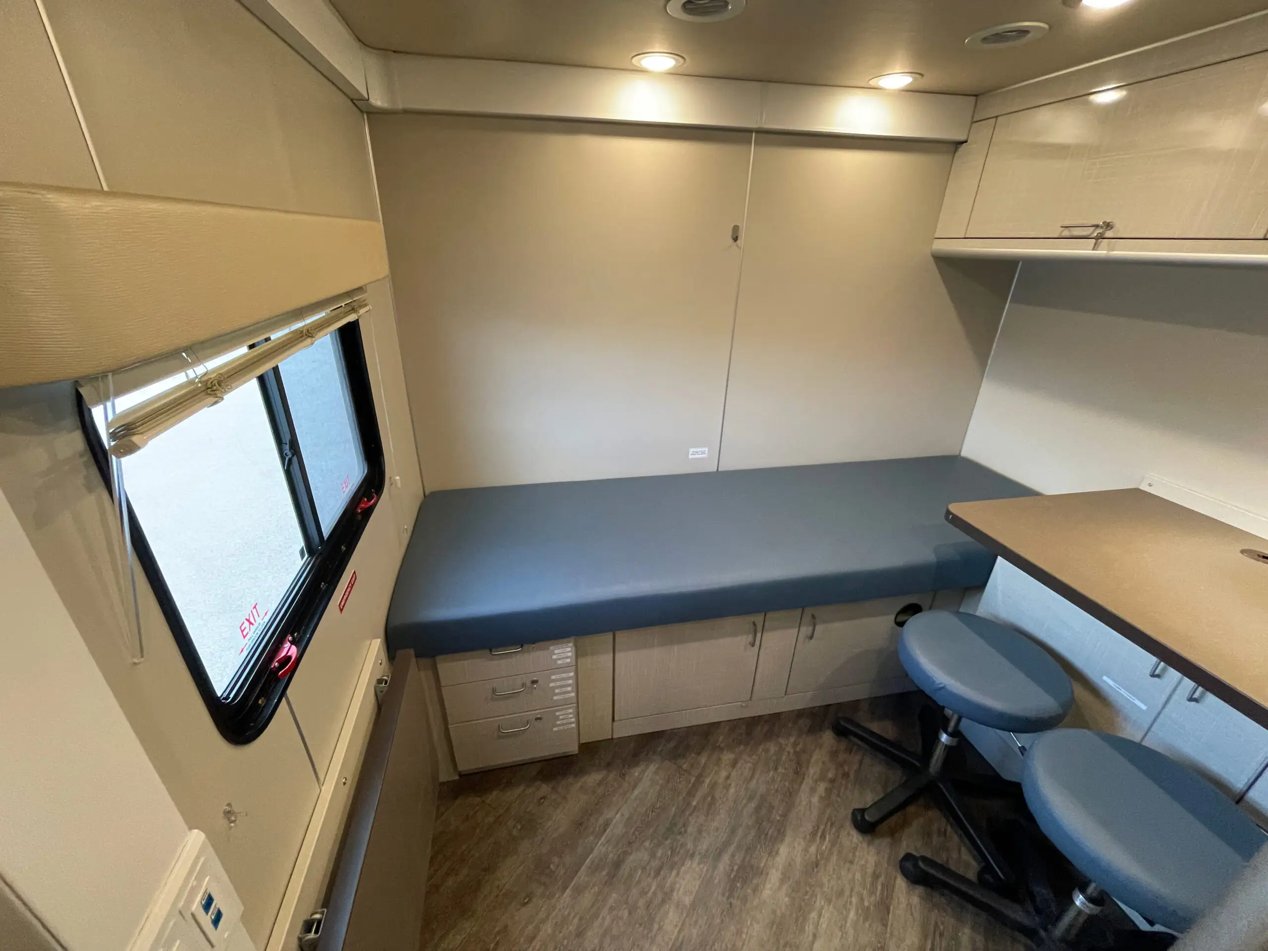 Interior of a 2018 Farber Mobile Medical Clinic