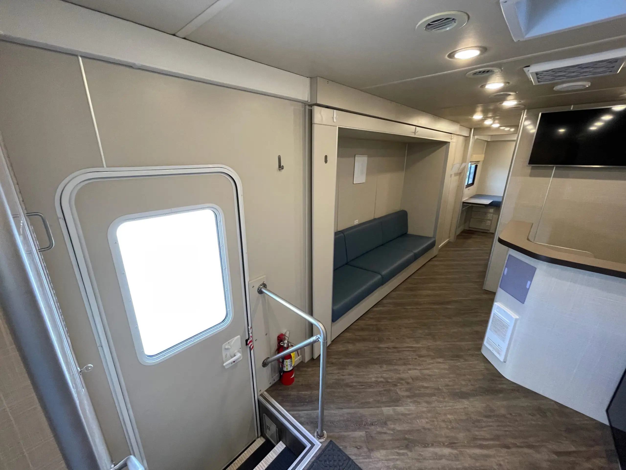 Interior of a 2018 Farber Mobile Medical Clinic