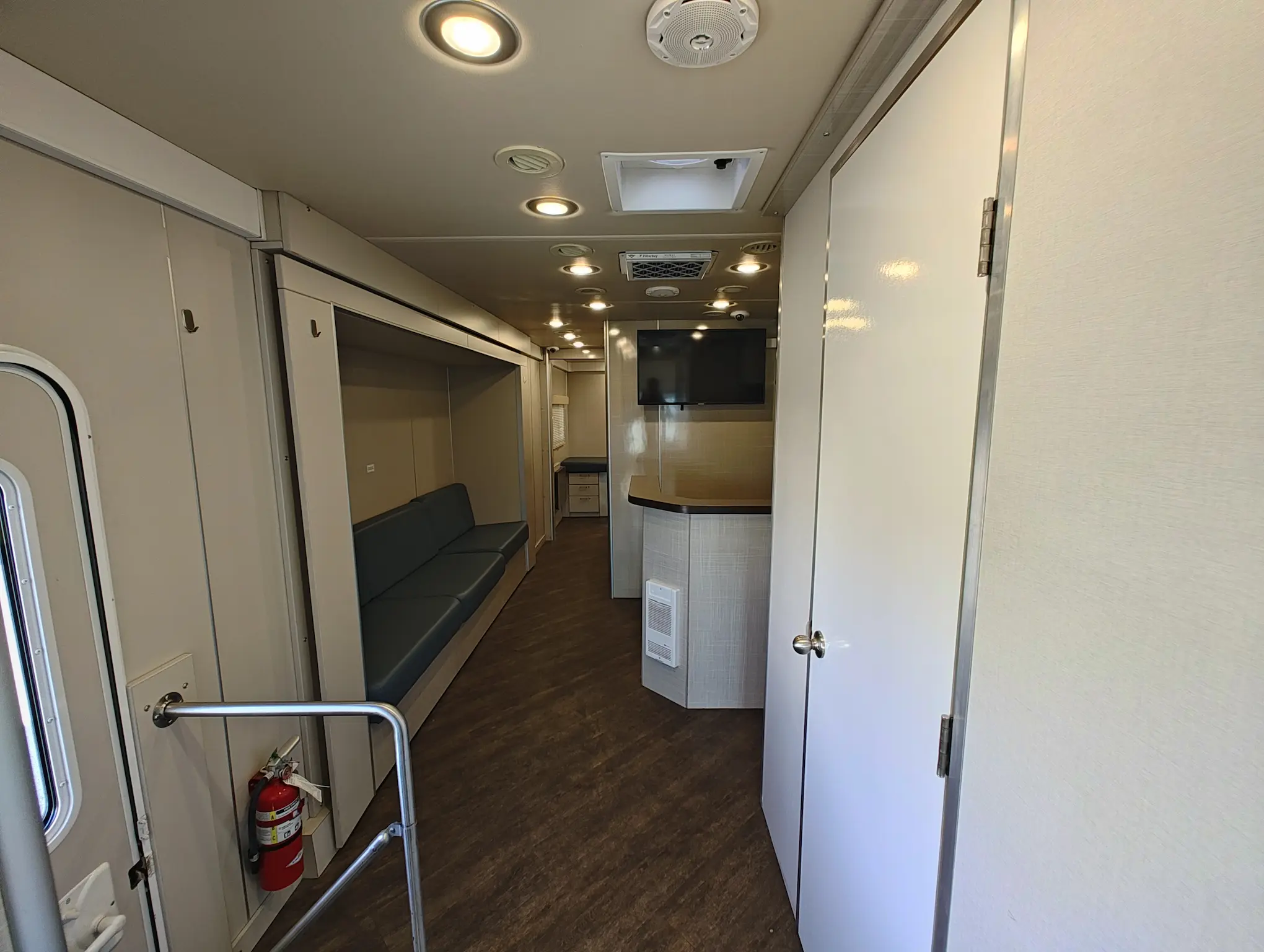 Interior of a 2018 Farber Mobile Medical Clinic