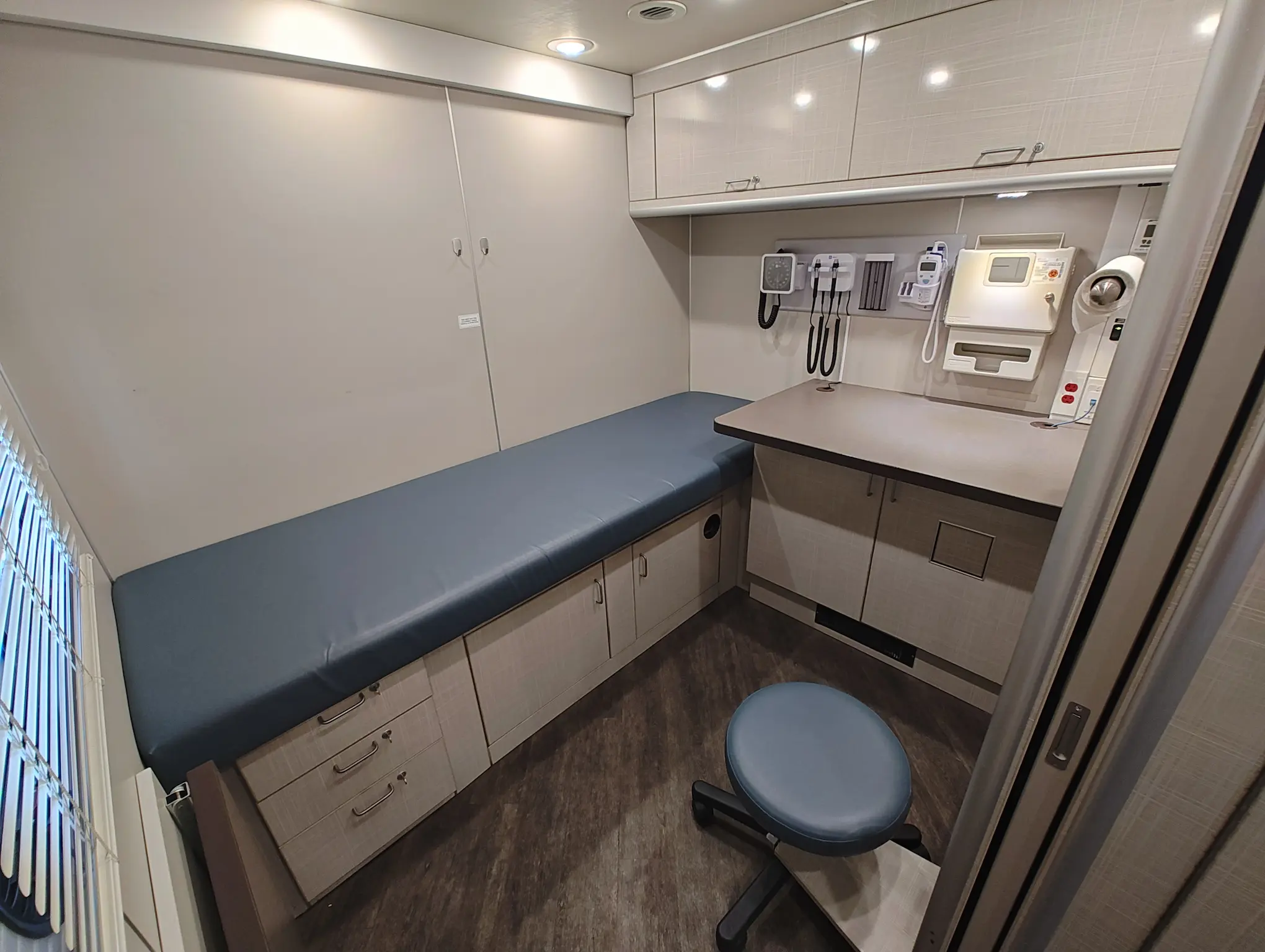 Interior of a 2018 Farber Mobile Medical Clinic