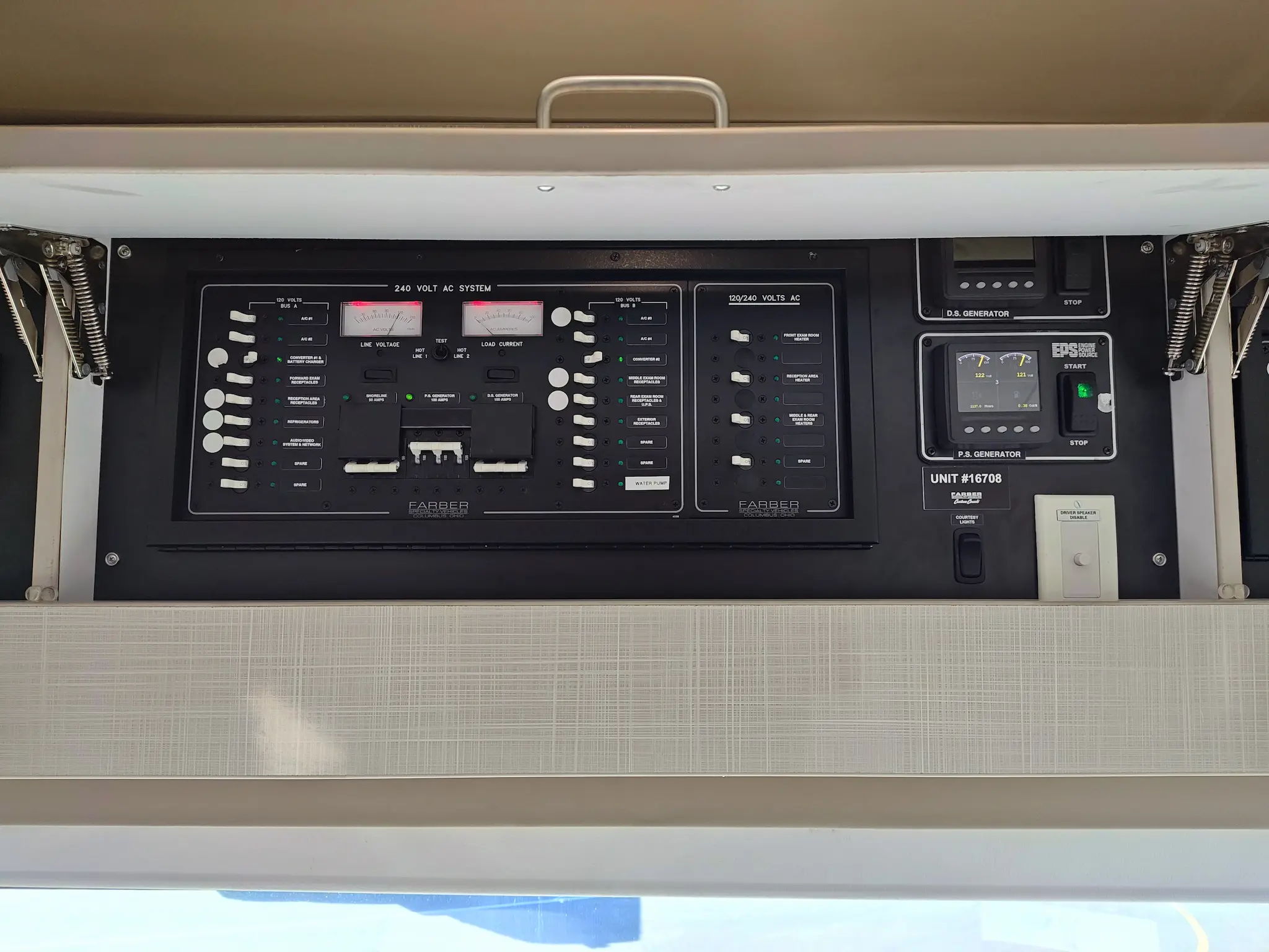 Interior of a 2018 Farber Mobile Medical Clinic