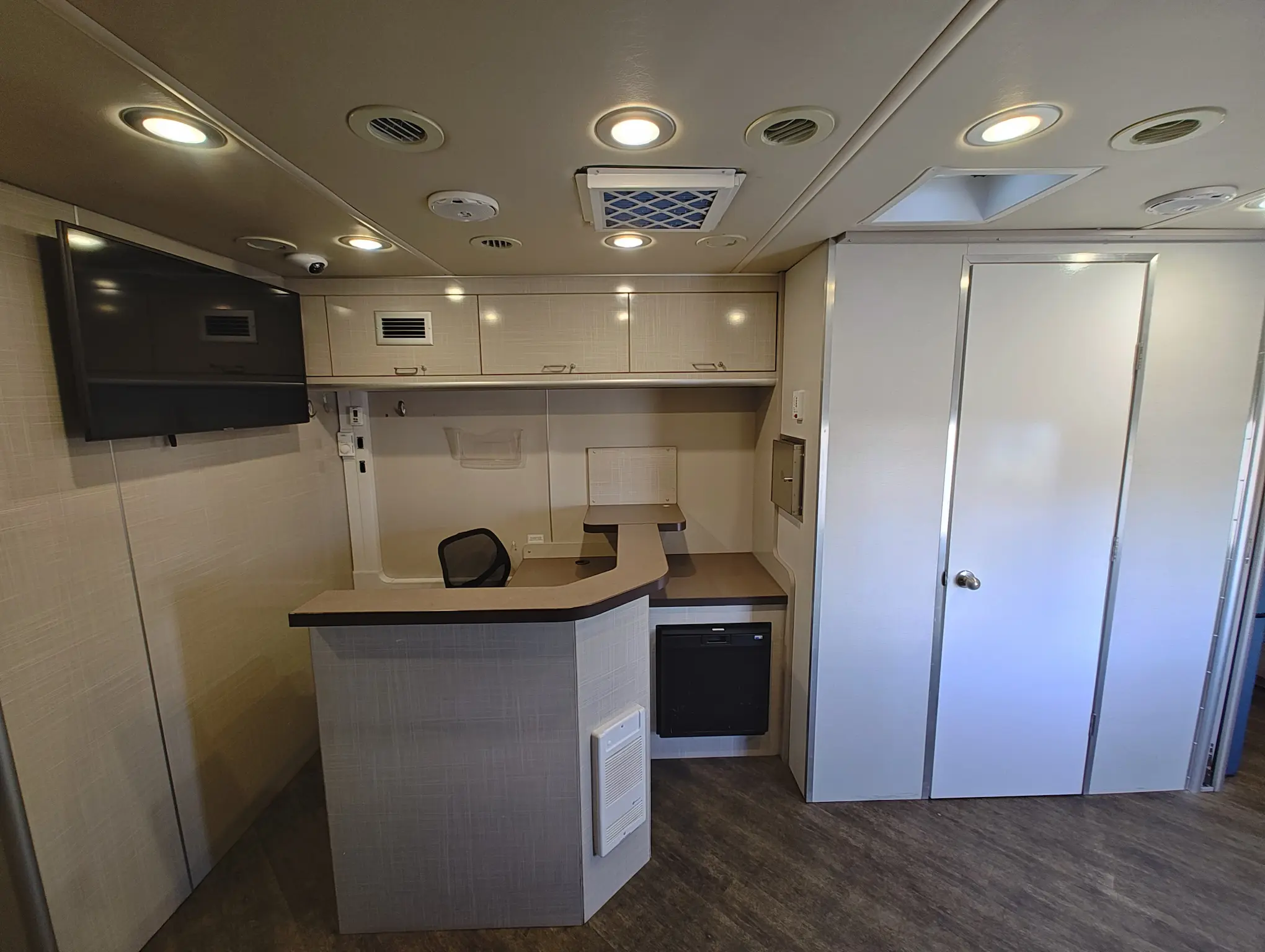 Interior of a 2018 Farber Mobile Medical Clinic