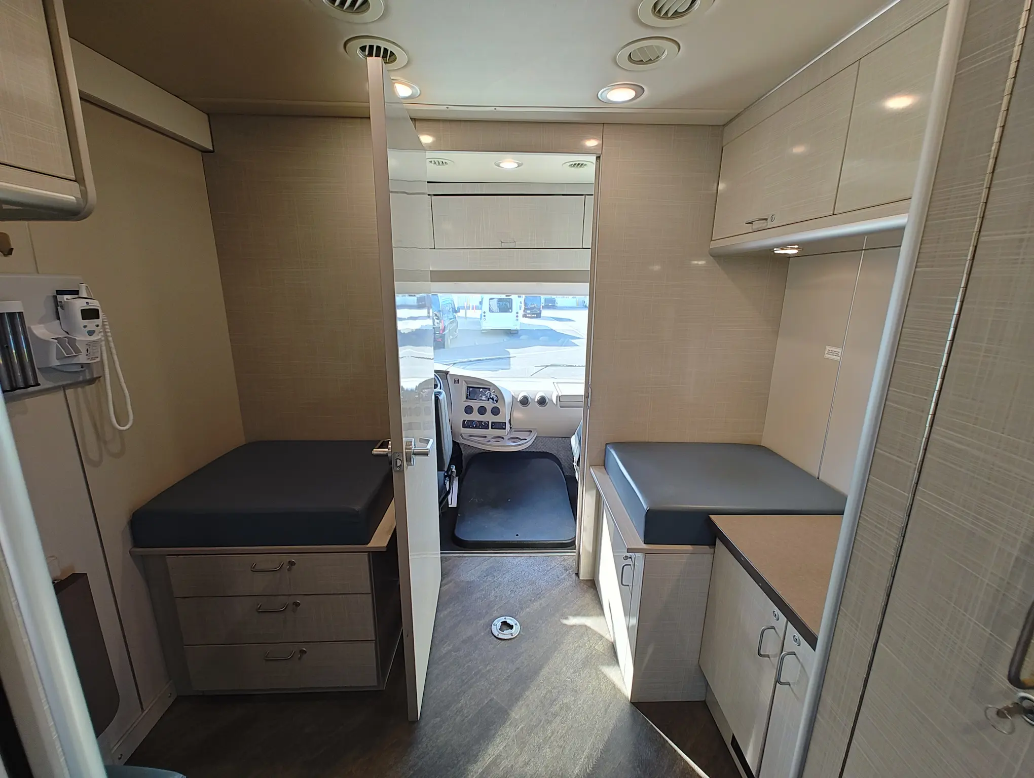 Interior of a 2018 Farber Mobile Medical Clinic