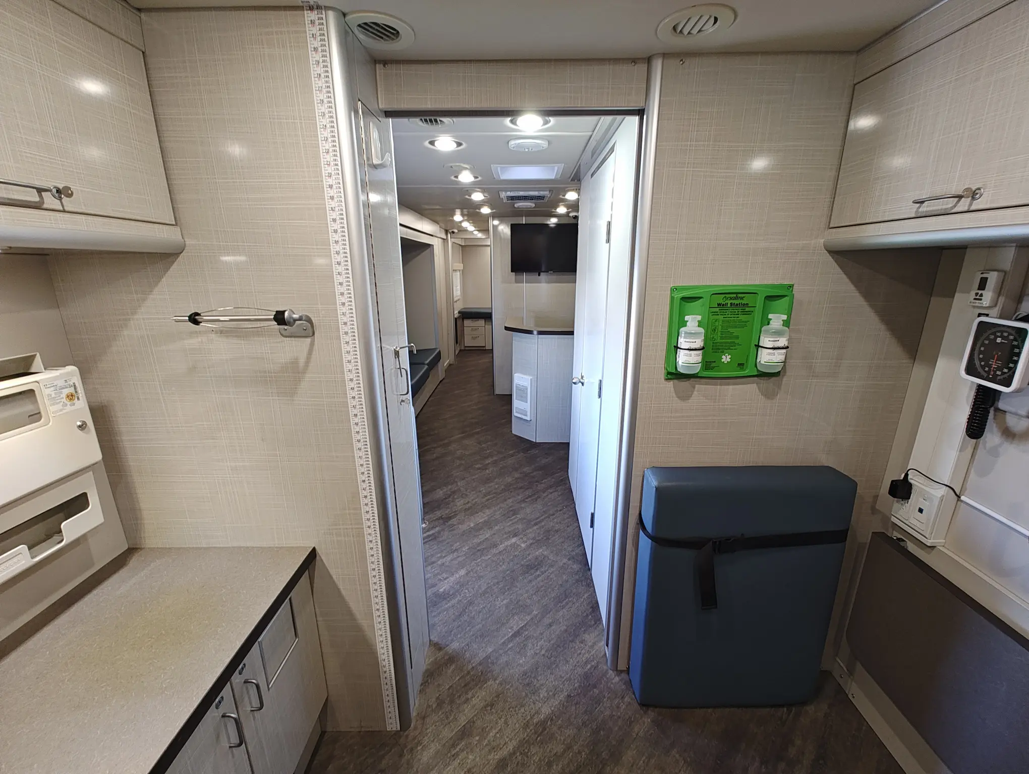 Interior of a 2018 Farber Mobile Medical Clinic