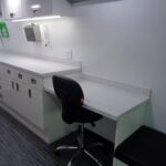 The inside of a One Room Mobile Medical Clinic ADA, Group B