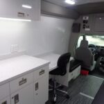 The inside of a One Room Mobile Medical Clinic ADA, Group B