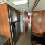 Interior of a used 2008 mobile command office for sale.