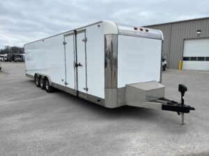 Exterior of a 2010 mobile office trailer for sale