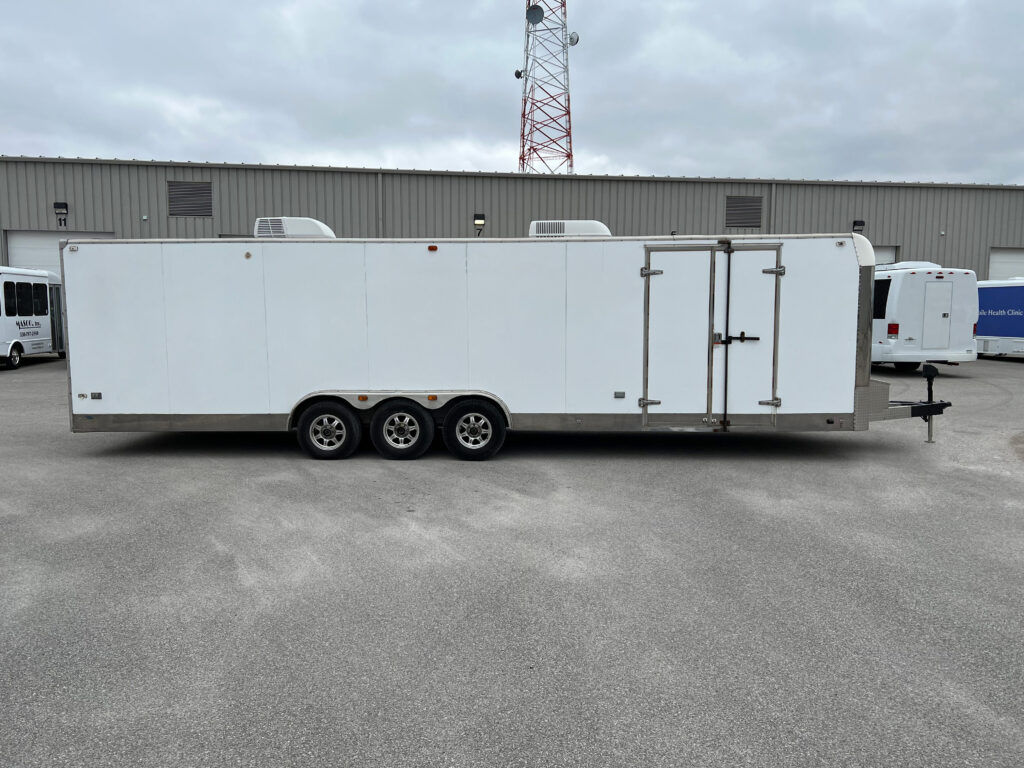 Exterior of a 2010 mobile office trailer for sale