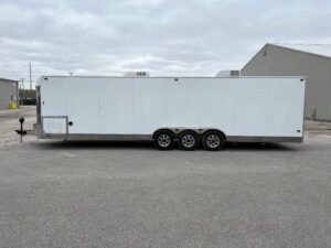 Exterior of a 2010 mobile office trailer for sale