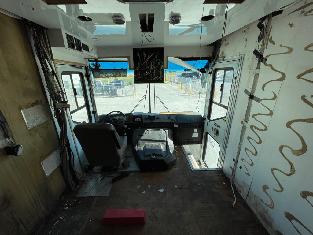 Interior of a used 2007 mobile specialty vehicle for sale