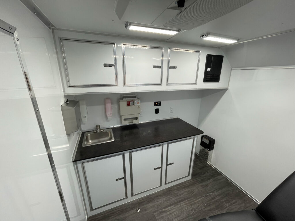 29ft three room mobile medical trailer