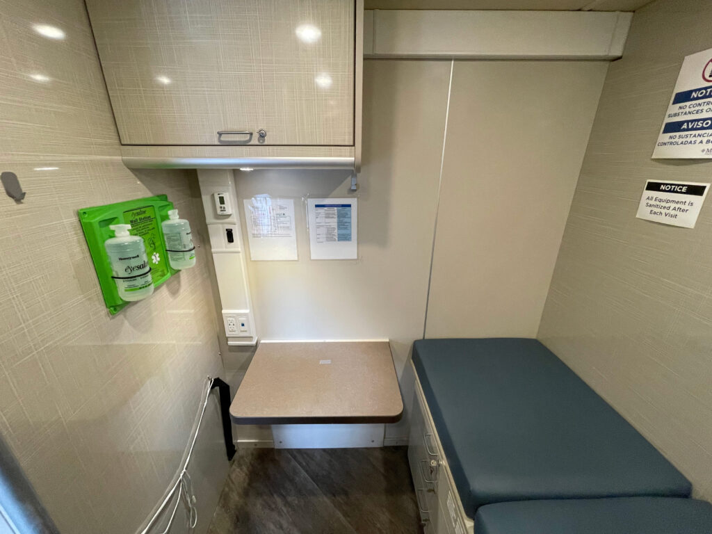 Interior of a 2018 Farber Mobile Medical Clinic