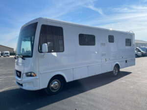 Exterior of a 2019 mobile medical clinic for sale