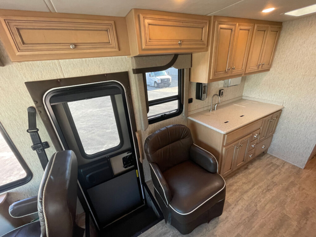 Interior of a used 2019 mobile medical clinic for sale