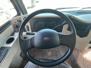 Interior of a used 2019 mobile medical clinic for sale