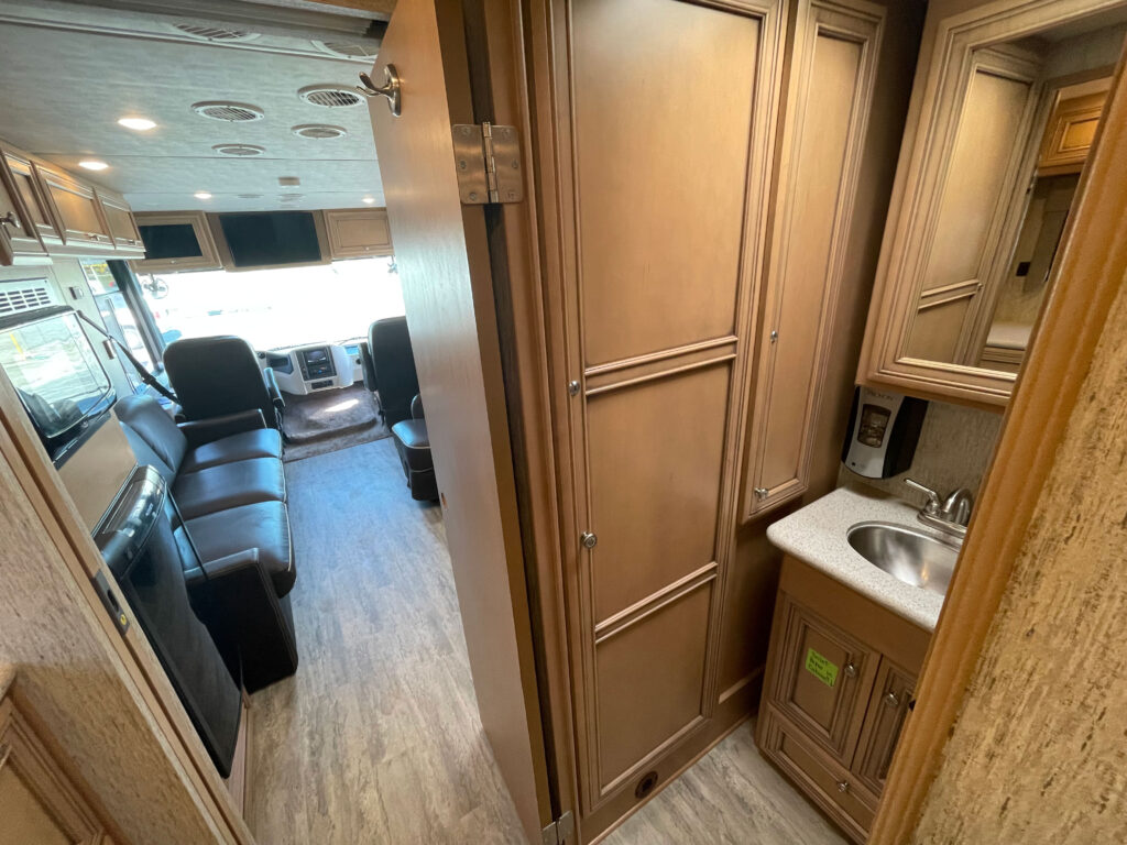 Interior of a used 2019 mobile medical clinic for sale