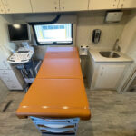 Interior of a 2019 mobile medical clinic for sale