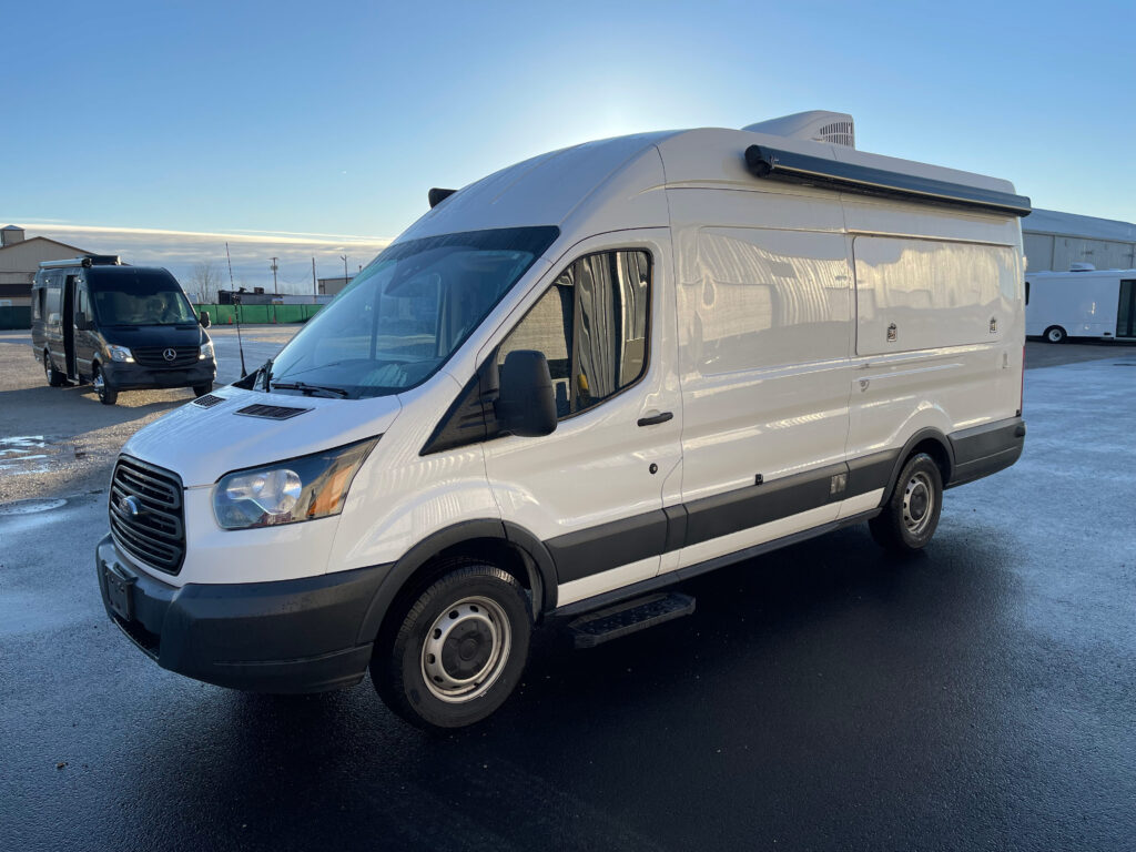 Exterior of a used 2017 mobile specialty clinic for sale.