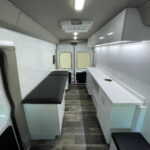 Interior of a used 2017 mobile specialty clinic for sale.