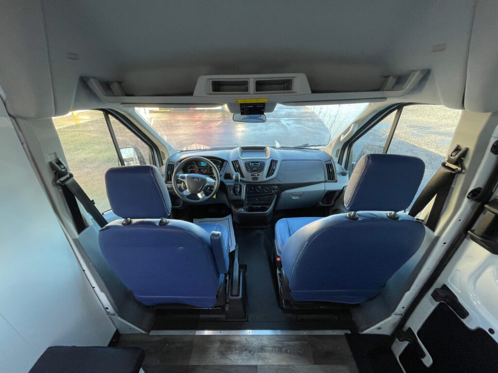 Interior of a used 2017 mobile specialty clinic for sale.