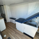 Interior of a used 2022 mobile medical clinic for sale