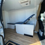 Interior of a used 2022 mobile medical clinic for sale