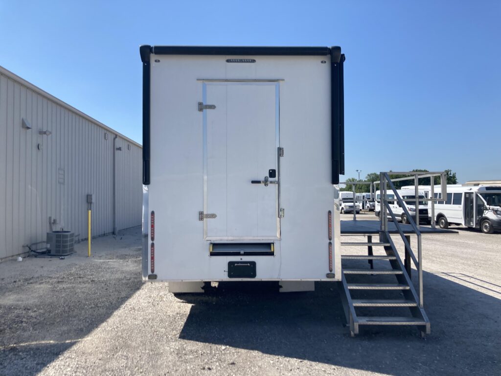 Exterior of a used 2017 mobile medical clinic for sale.