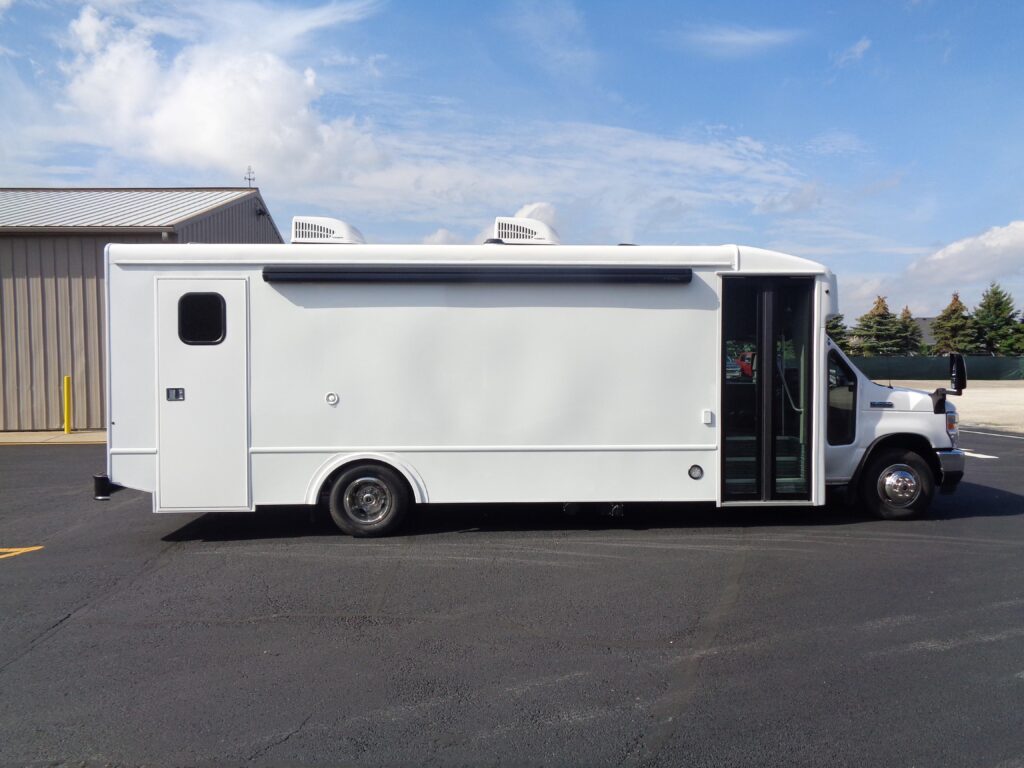 Exterior of a new 2022 Mobile Medical Clinic