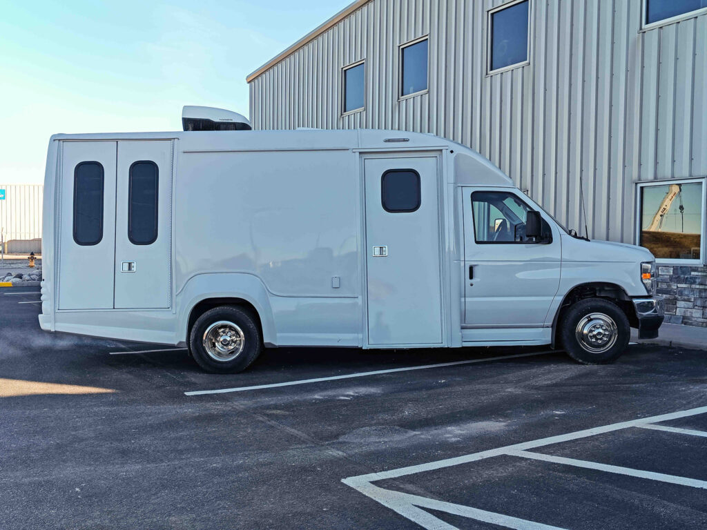 The outside of a One Room Mobile Medical Clinic ADA, Group B