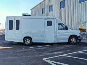 The outside of a One Room Mobile Medical Clinic ADA, Group B