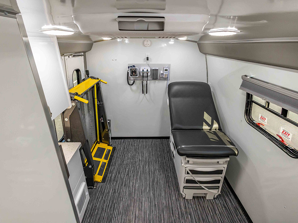 Rear Exam Room with Wheelchair Lift