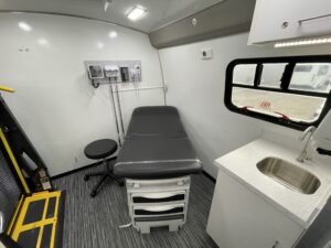 Interior of 2020 Mobile Medical Clinic