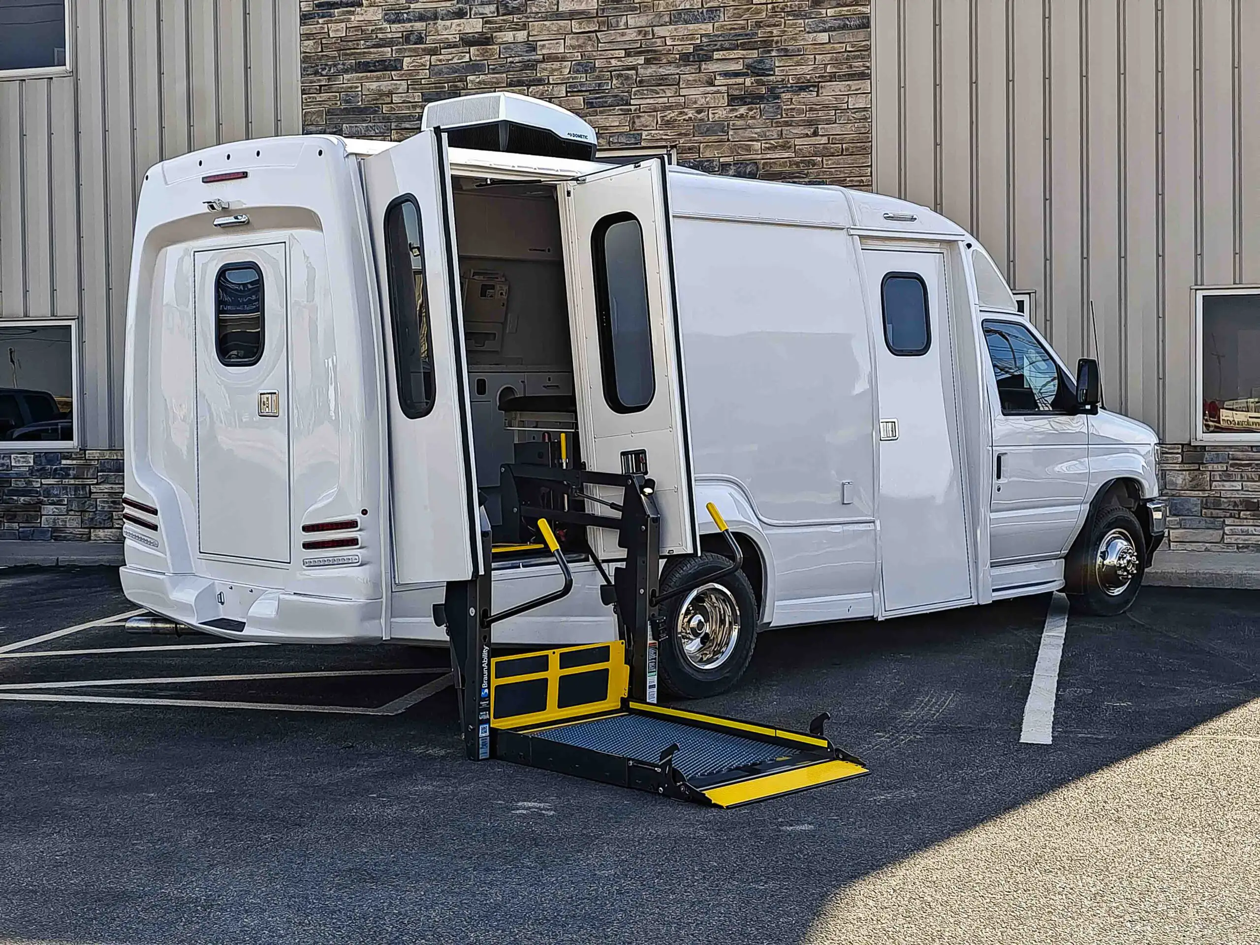 The outside of a One Room Mobile Medical Clinic ADA, Group B-2