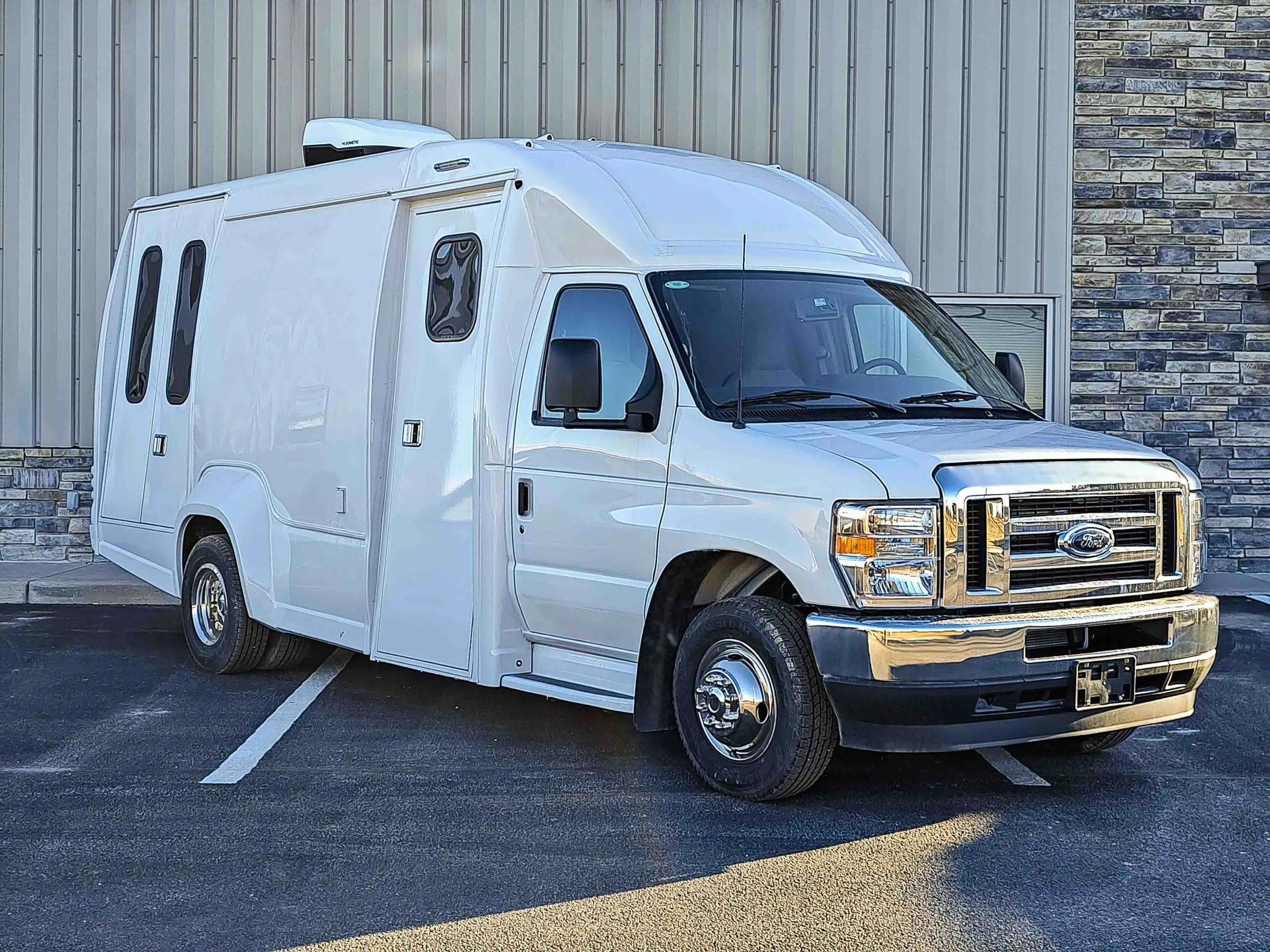 The outside of a One Room Mobile Medical Clinic ADA, Group B-2