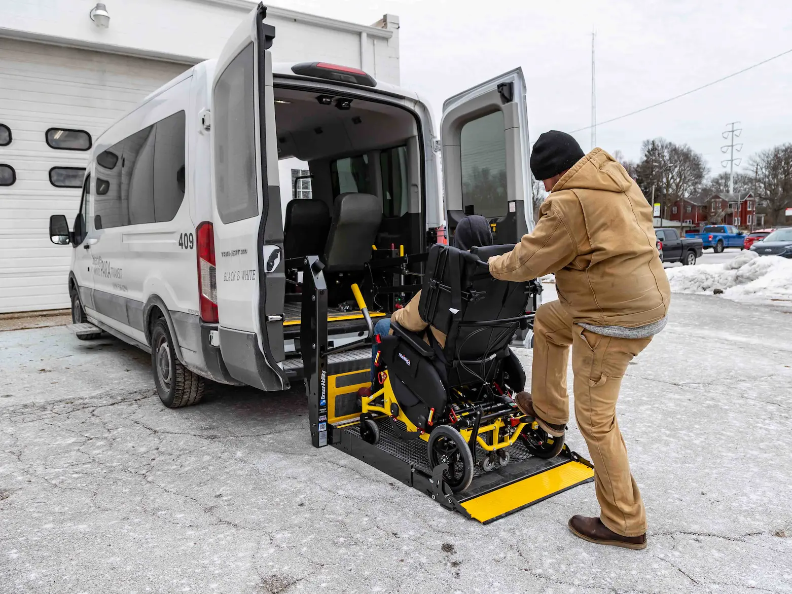 Black & White Transportation wheelchair accessible vehicle