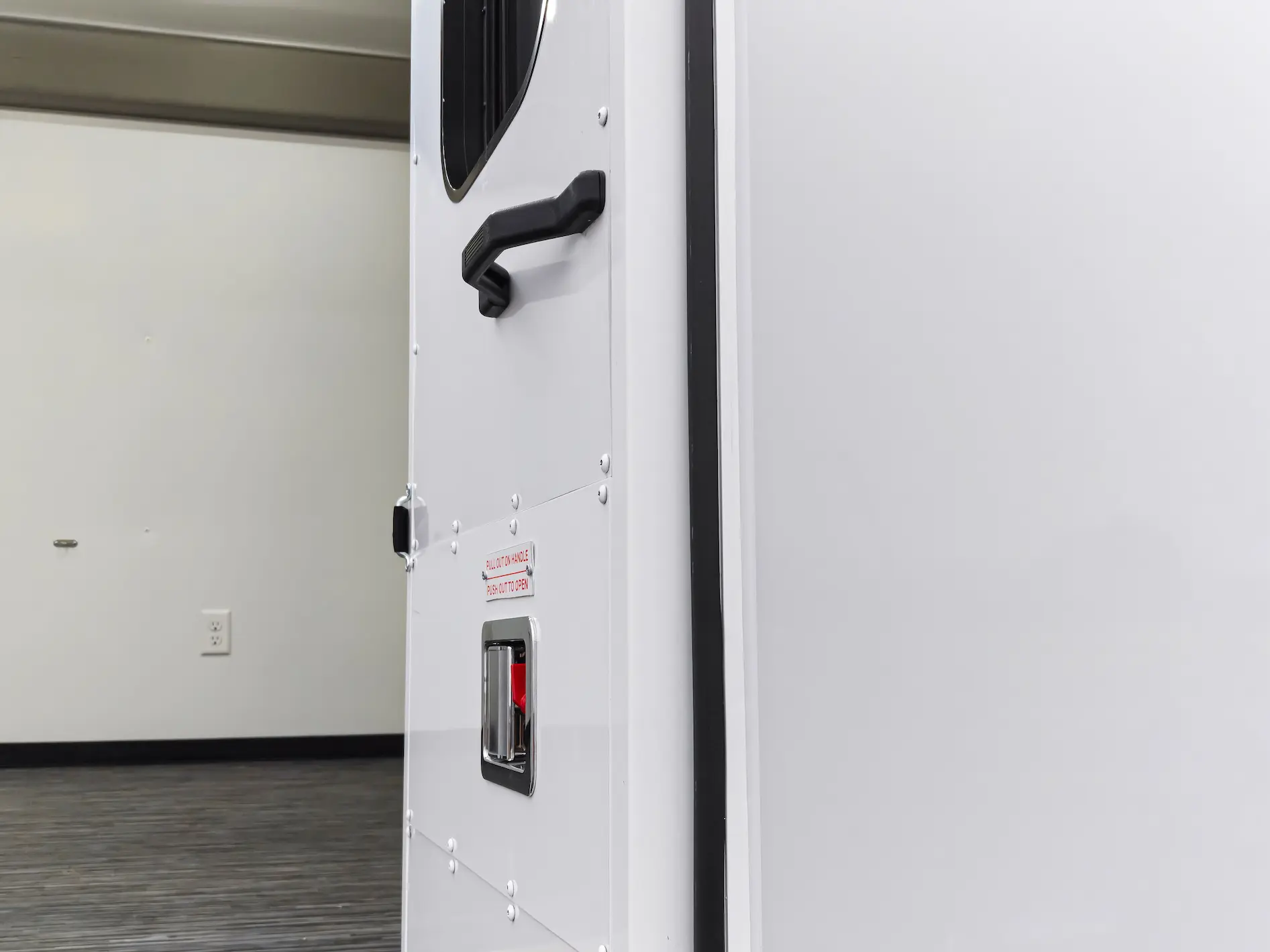 Image Showing the Door of a Two Exam Room & Lab Mobile Clinic ADA, Group F