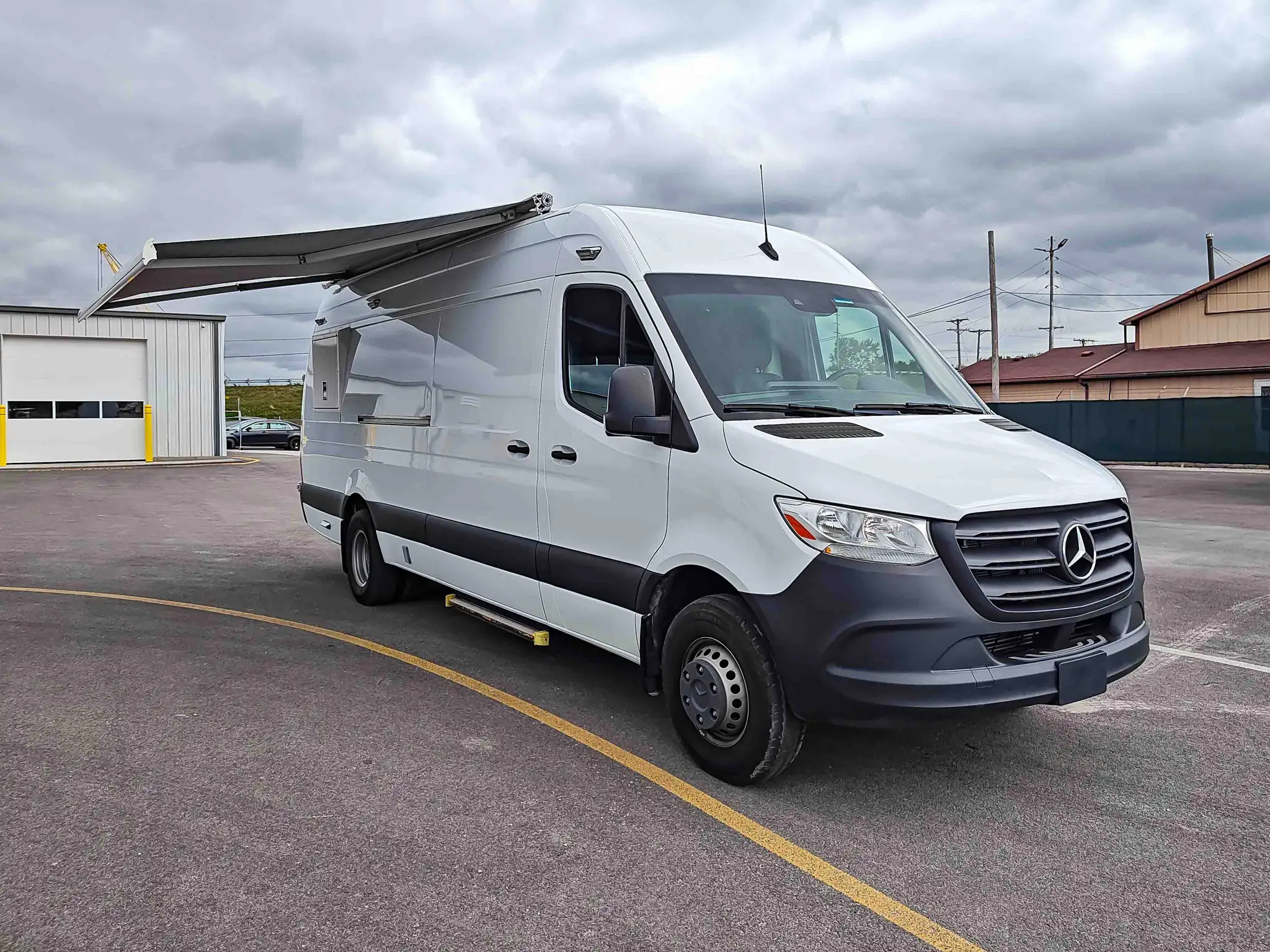 Interior of a used Mercedes-Benz Sprinter for sale