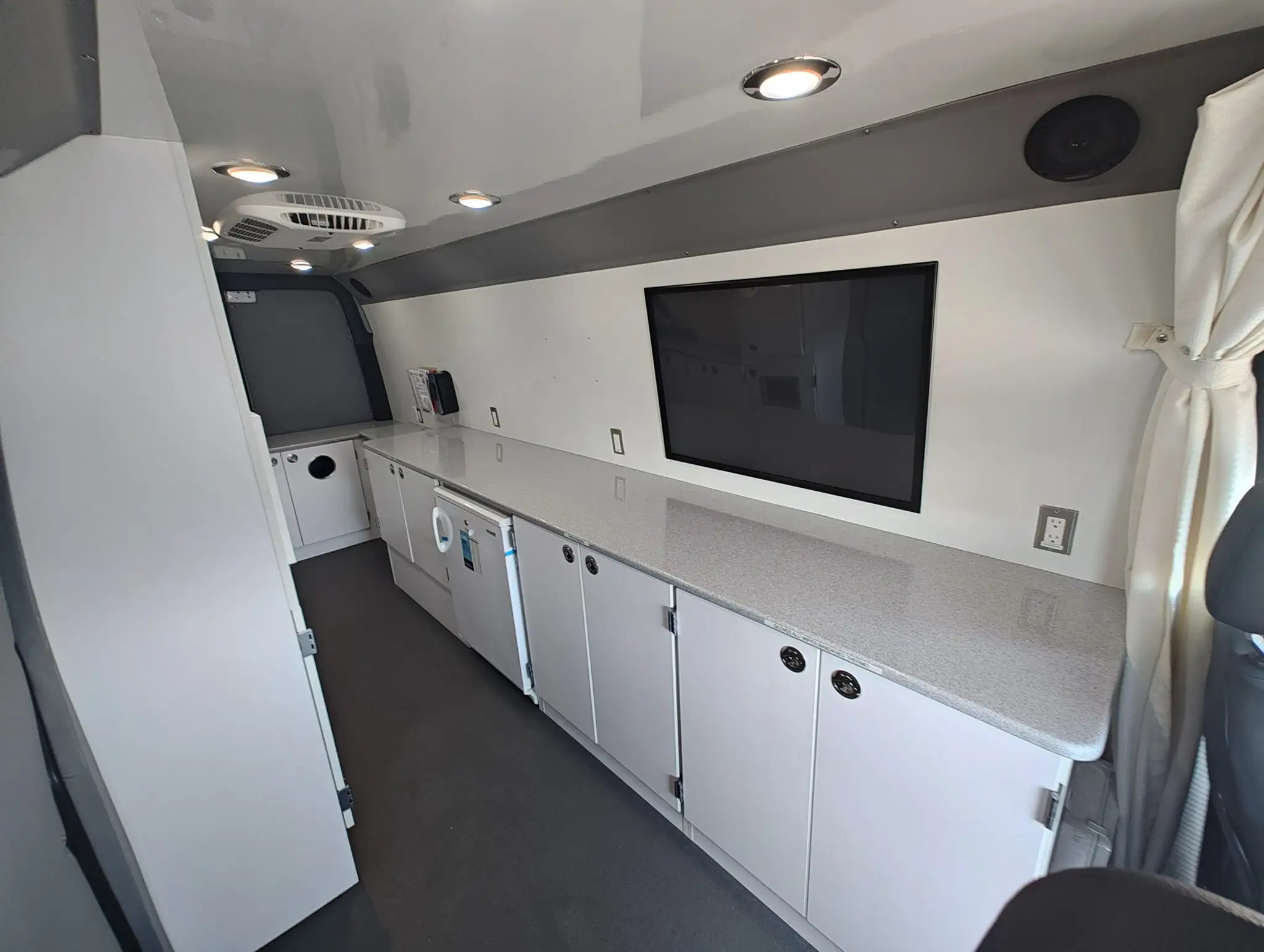 Interior of a used Mercedes-Benz Sprinter for sale