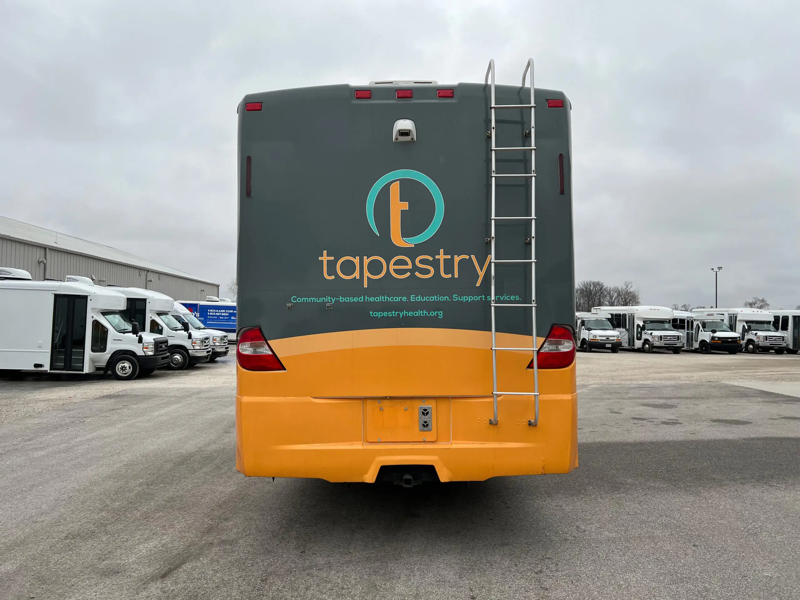 Exterior of a used 2006 mobile medical clinic for sale.