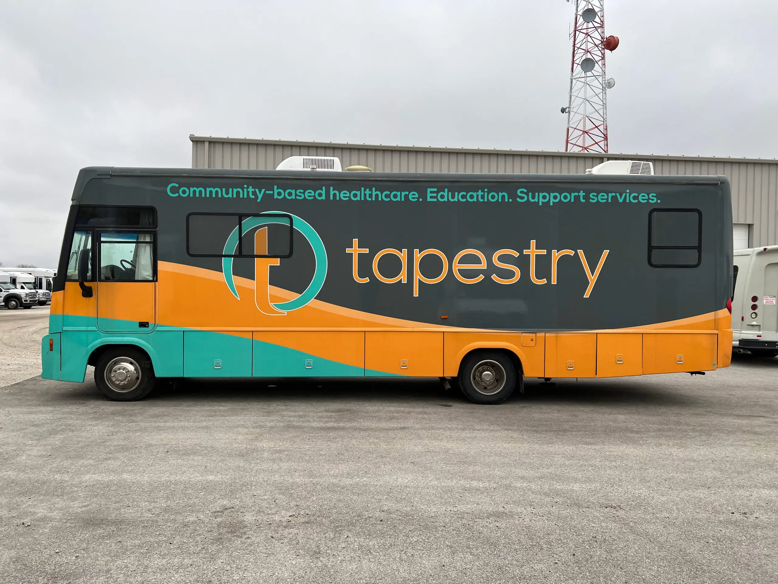 Exterior of a used 2006 mobile medical clinic for sale.