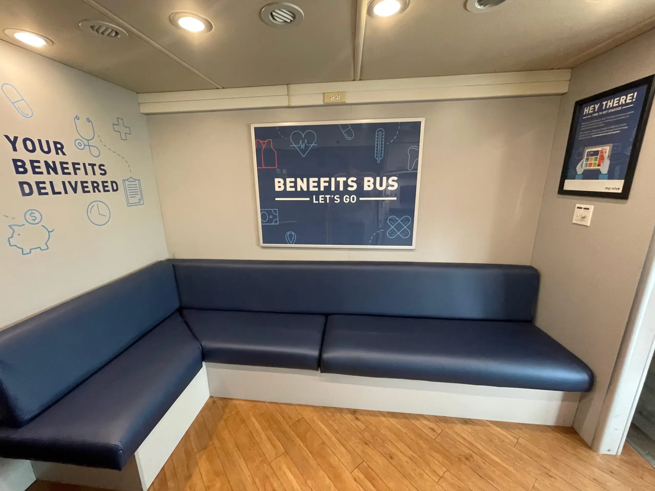 Interior of a used 2014 farber specialty clinic for sale