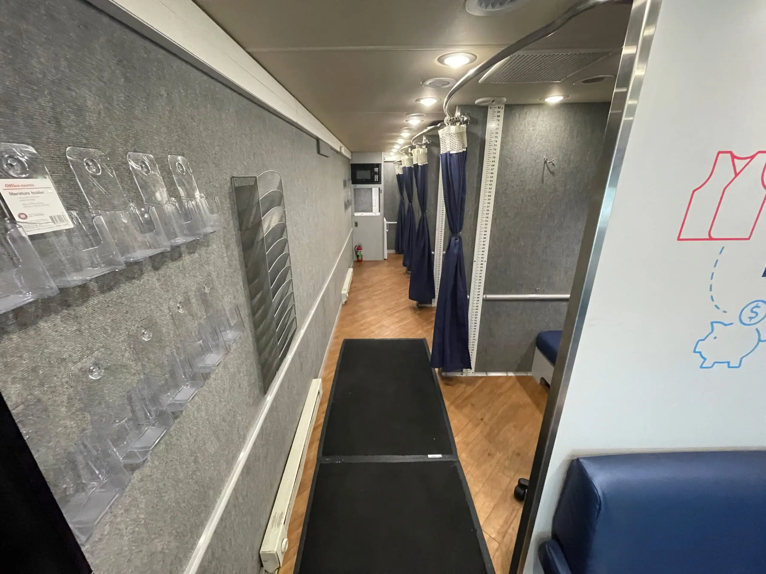 Interior of a used 2014 farber specialty clinic for sale