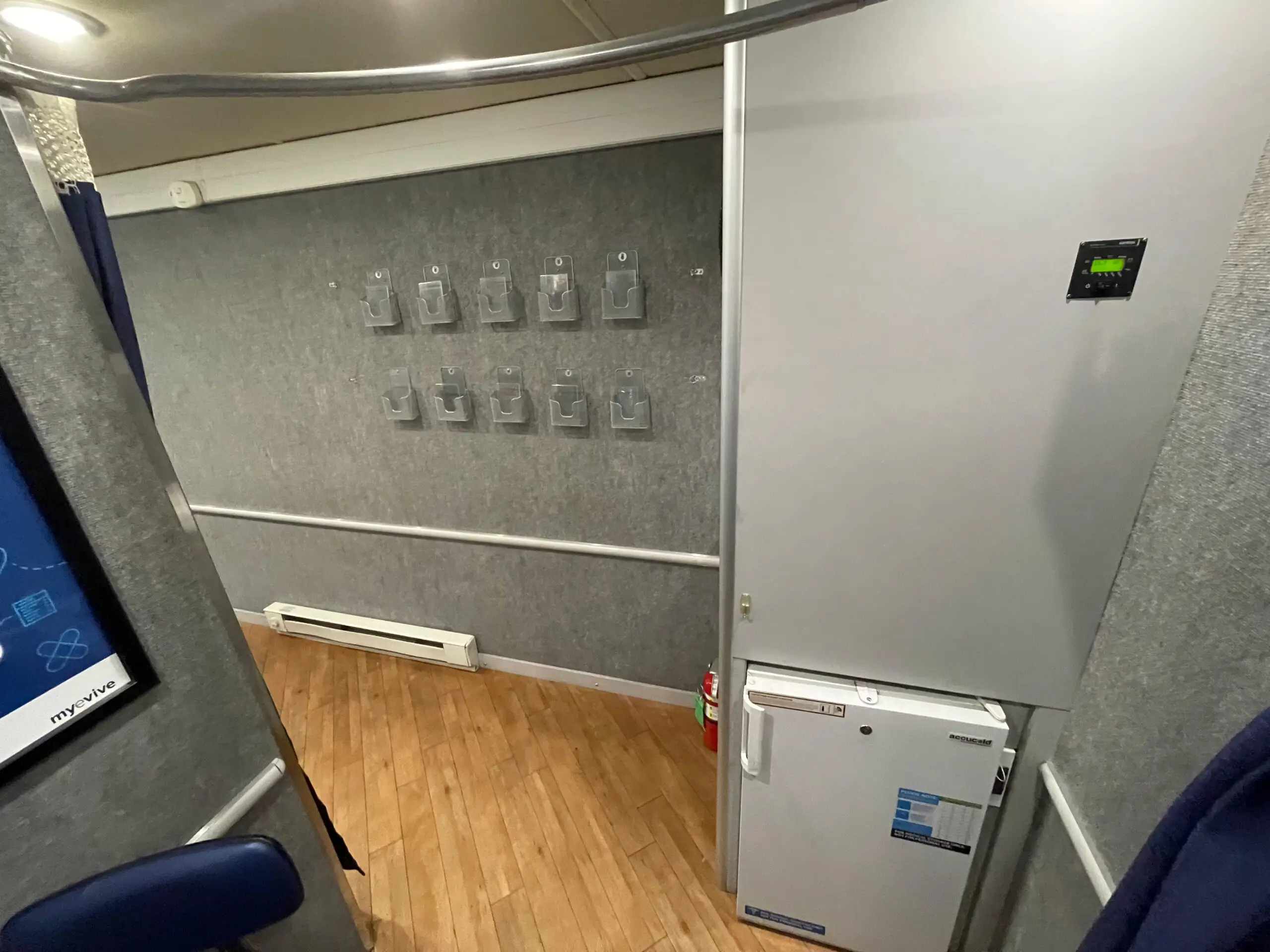 Interior of a used 2014 farber specialty clinic for sale